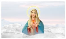 DNSEMP-C-108-WT Immaculate Heart Clouds White